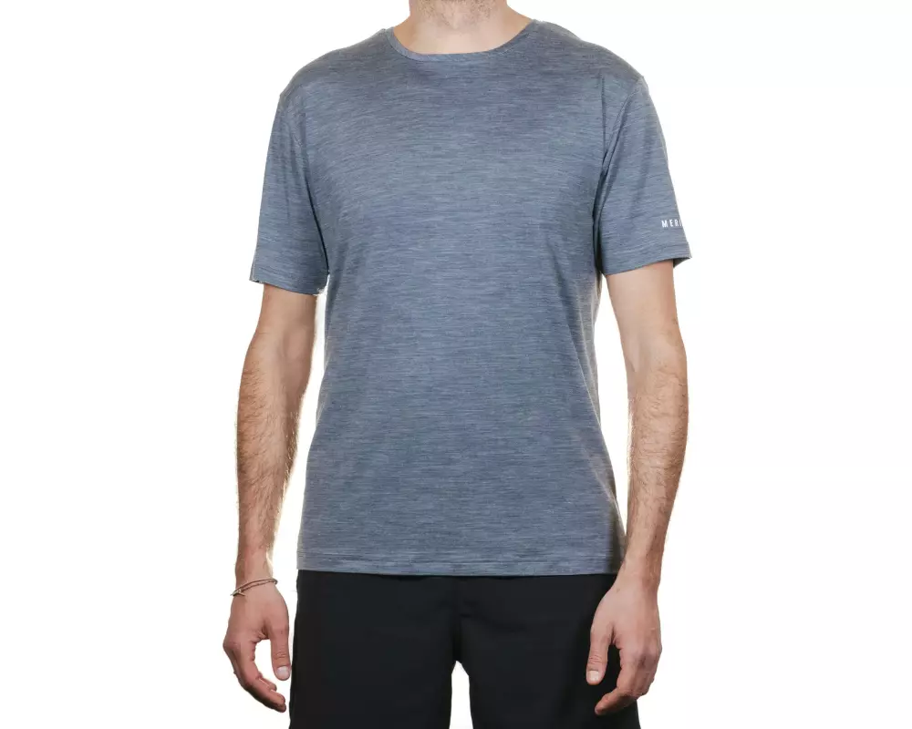 Merino & More Kurzarmshirt Funktionsshirt L, Grau
