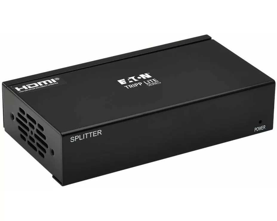 EATON TRIPPLITE 2-Port, HDMI, over, Cat6, Splitter, 4K, 60Hz, HDR, 4:4:4, PoC, HDCP, 2.2, 230ft., 70.1m, TAA
