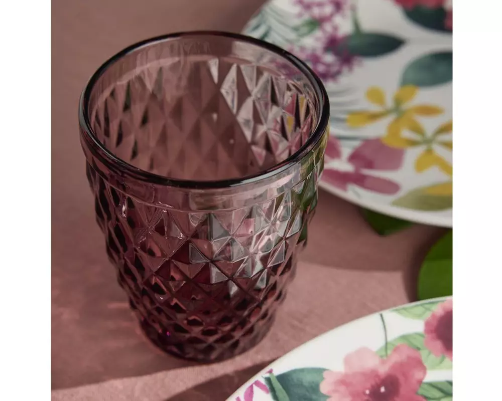 Tognana Tognana Trinkgläser Diamond 260 ml, 3 Stück, Rot