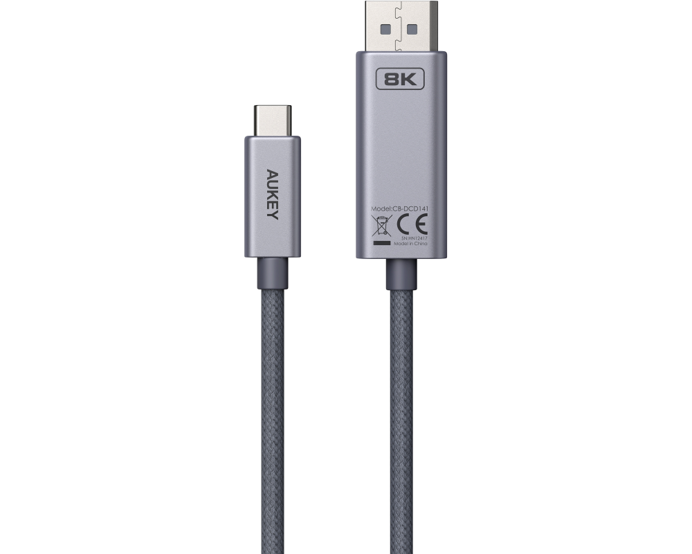 AUKEY Cable Circlet Video CB-DCD141 USB-C to DP 8k, 2m