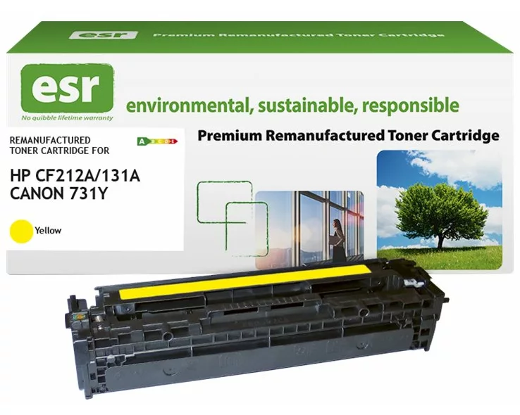 ESR Toner cartridge compatible with HP CF212A/Canon CRG-731Y yellow remanufactured 1.800 pages