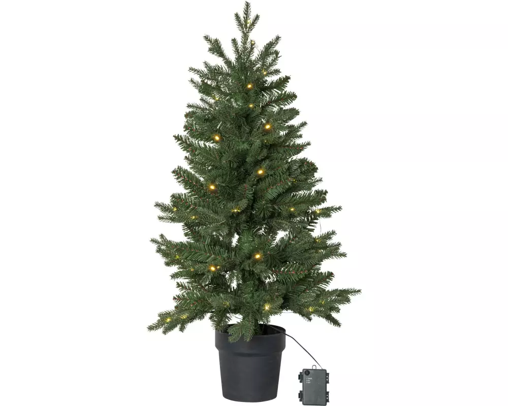 Star Trading Künstlicher Weihnachtsbaum Byske grün, 40 LED's, 90 cm Höhe
