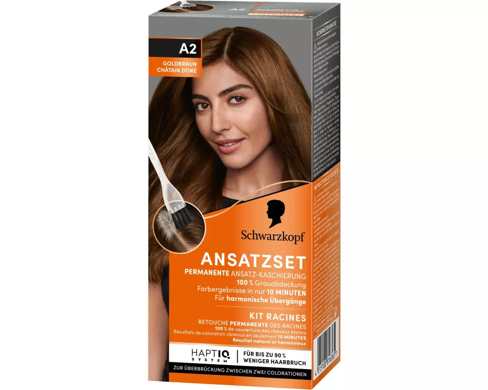 Schwarzkopf ANSATZSET Haarcoloration Goldbraun A2