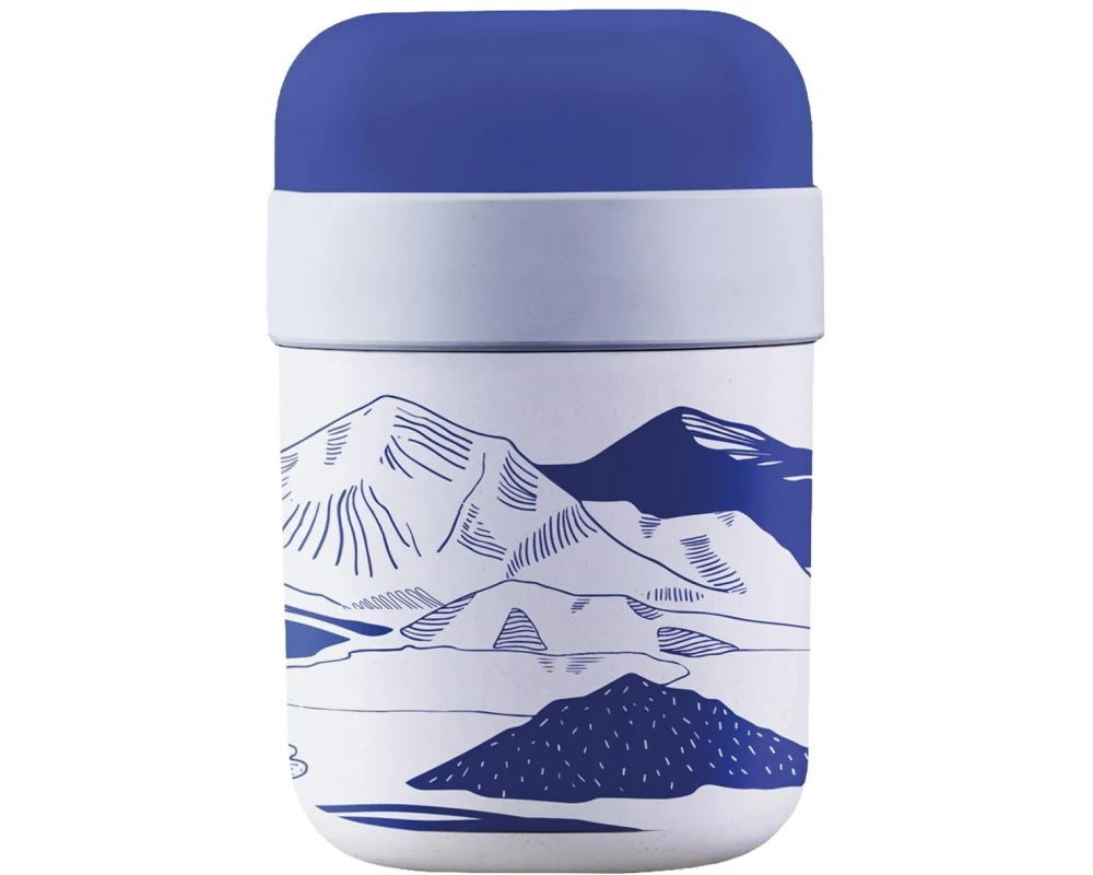 BioLoco Lunchpot Light elevation Blau/Weiss