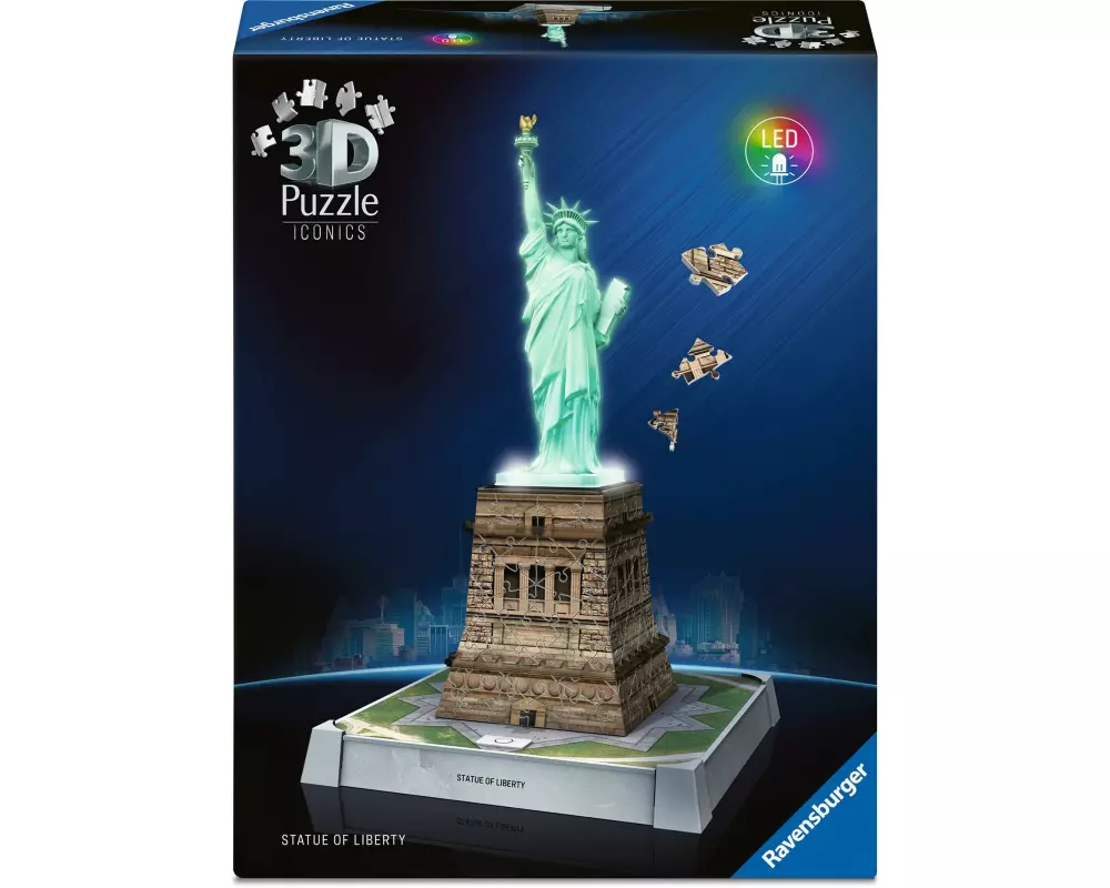 Ravensburger 3D Puzzle Iconics Statue of Liberty w. Light