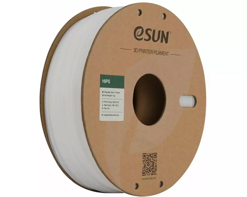 eSun Filament HIPS Weiss 1.75 mm 1 kg