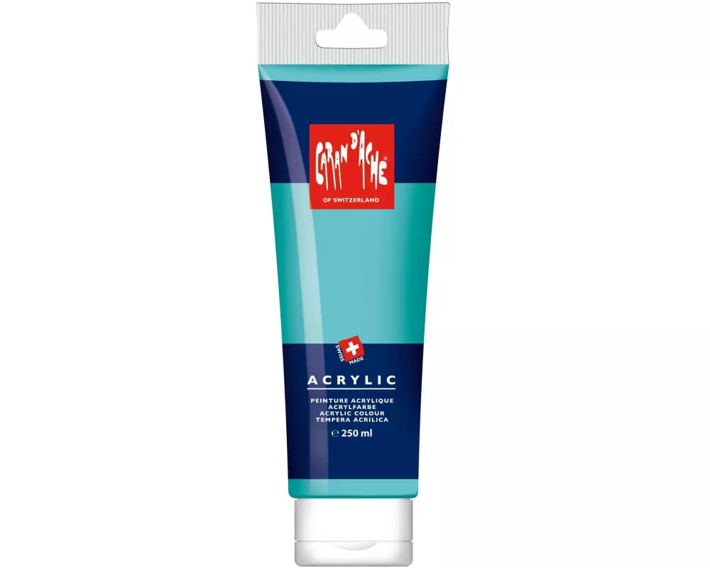 Caran d'Ache Acrylfarbe 250 ml, Türkis