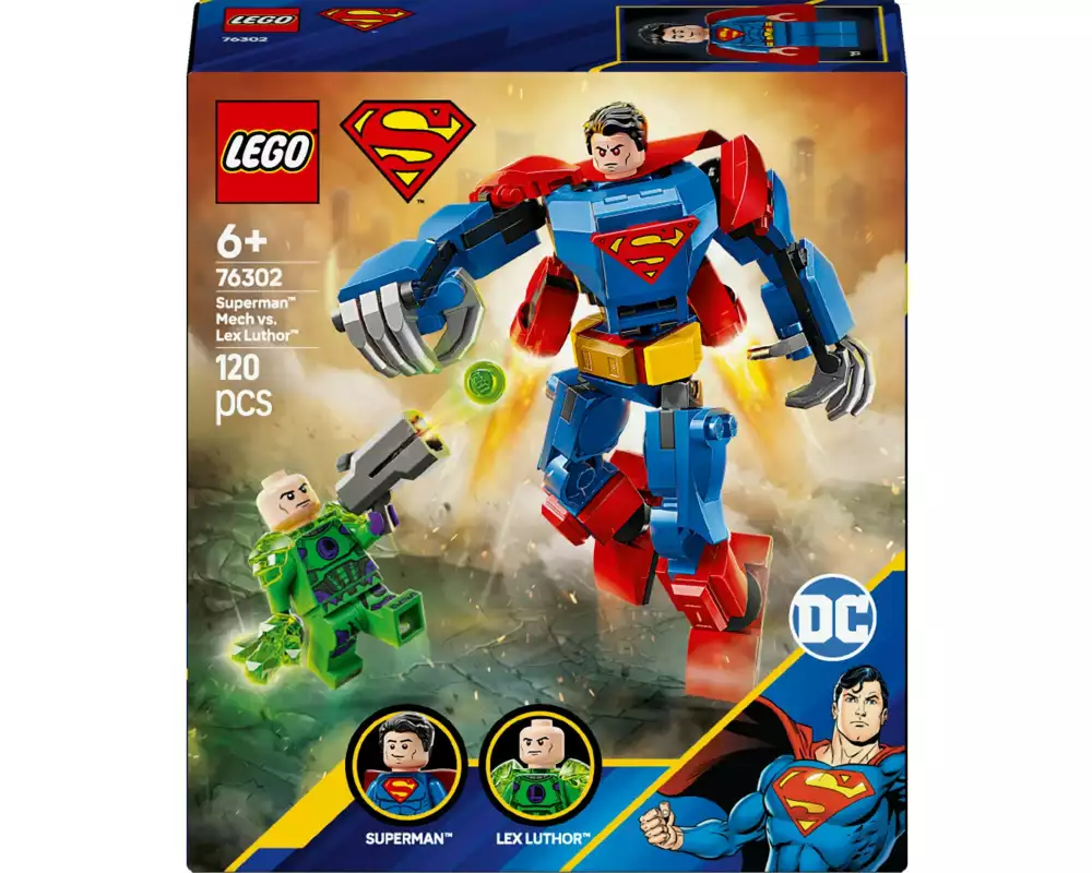 LEGO® DC Superman Mech vs. Lex Luthor 76302