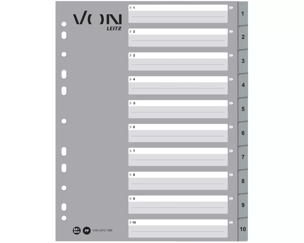 VON Register A4, 1-10