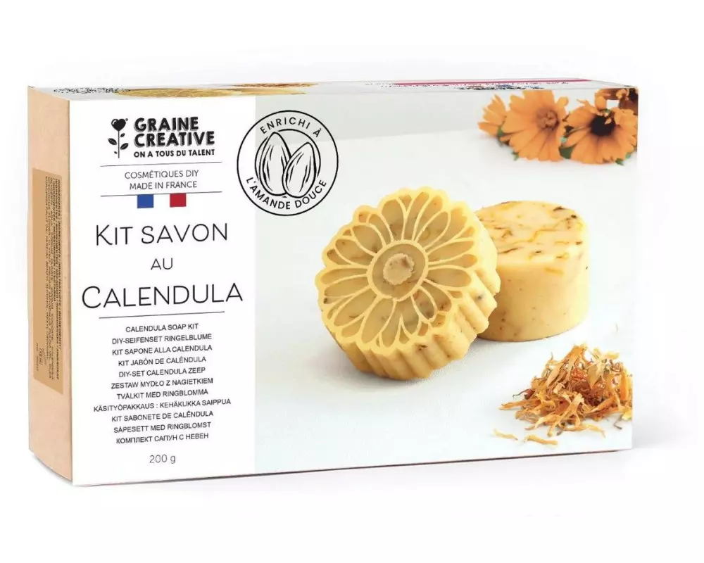 Graine Créative Graine Créative Seifen DIY Kit Mandel & Ringelblume