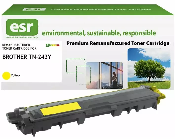 ESR Toner cartridge compatible with Brother TN-243Y yellow remanufactured 1.000 pages