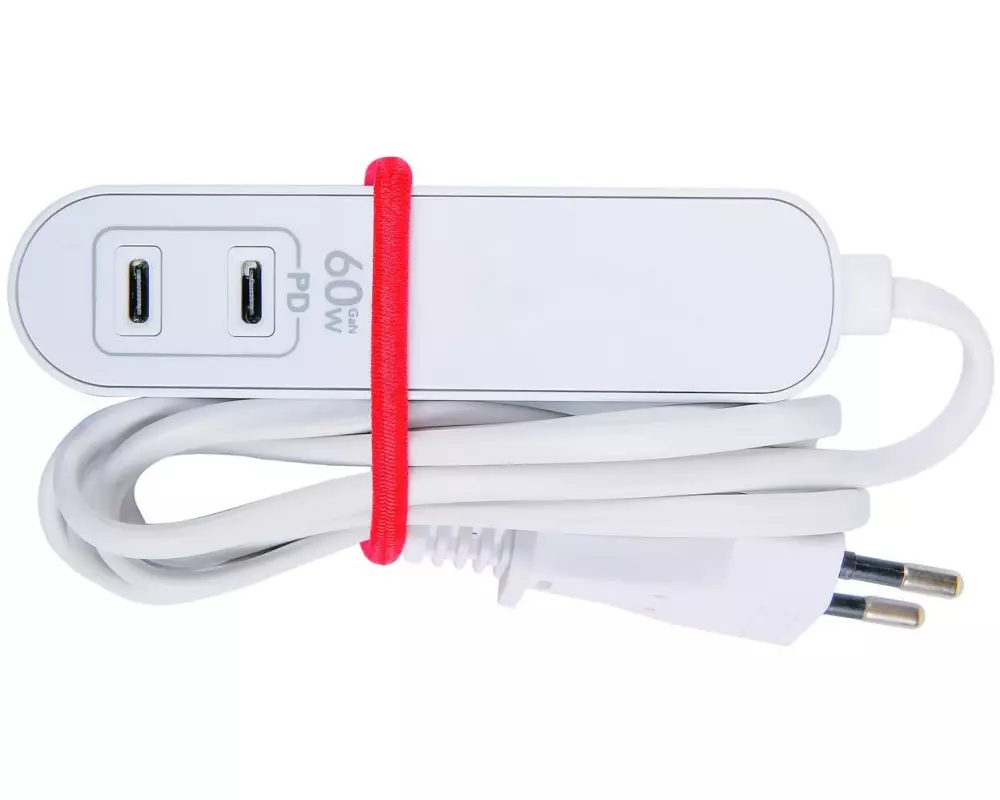 SKROSS Steckdosenleiste Travel Station, 1xEU-Dose, 2xUSB-C, 1.5 m