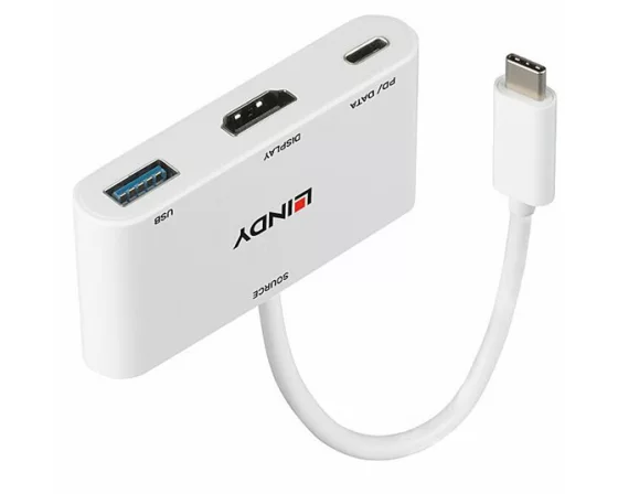 LINDY USB 3.1, Type C, to HDMI, Converter, with PD