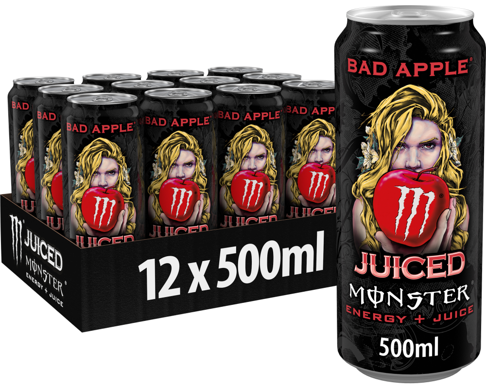 MONSTER ENERGY Bad Apple 2563406 50cl, 12 Stk.