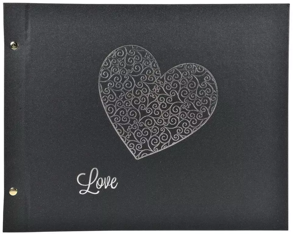 Exacompta Fotoalbum Harmony Geschraubt, 37 x 29 cm, Schwarz