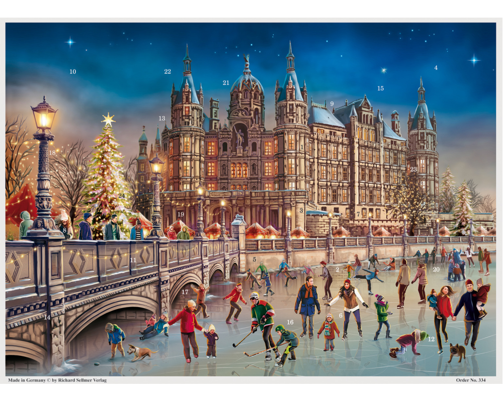 SELLMER Adventskalender 300 334 Schweriner Schloss
