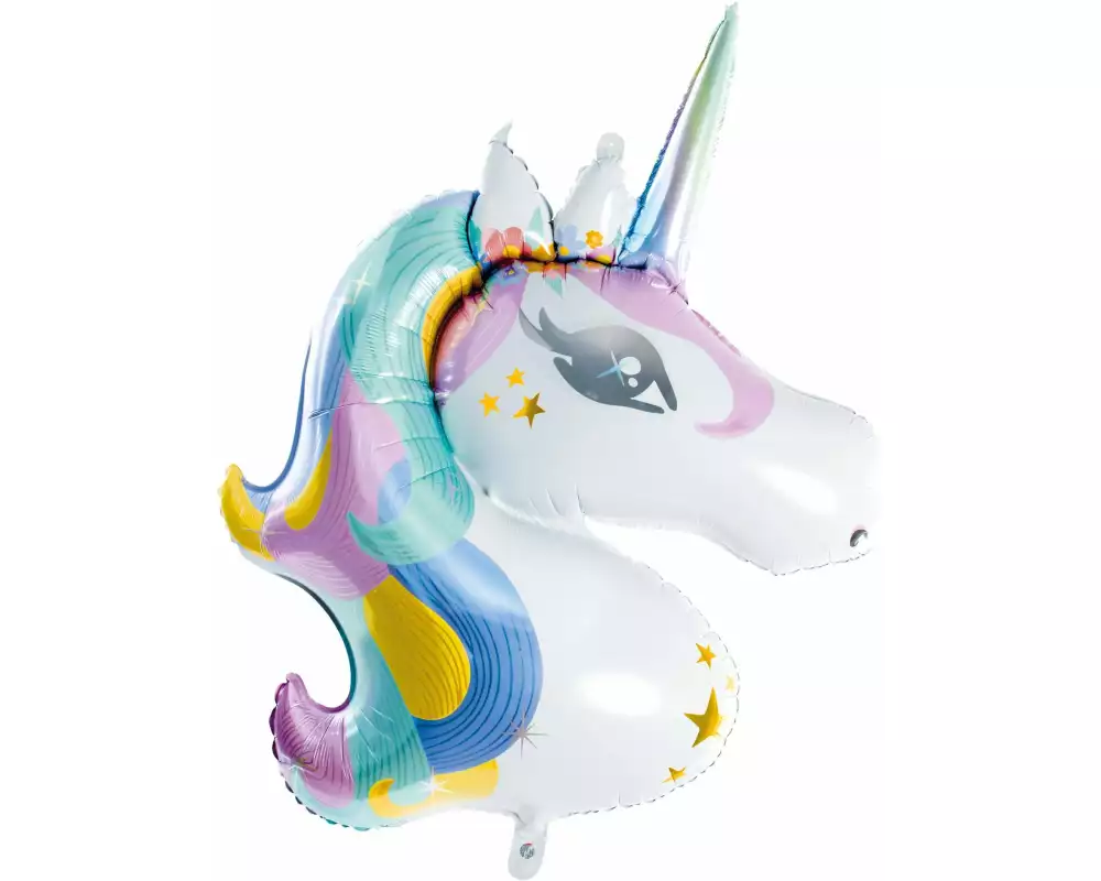 Partydeco Folienballon Unicorn Mehrfarbig