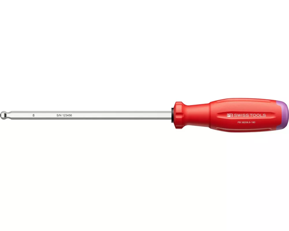 PB Swiss Tools Kugelkopf-Schraubenzieher PB 38206.8-180 Innensechskant