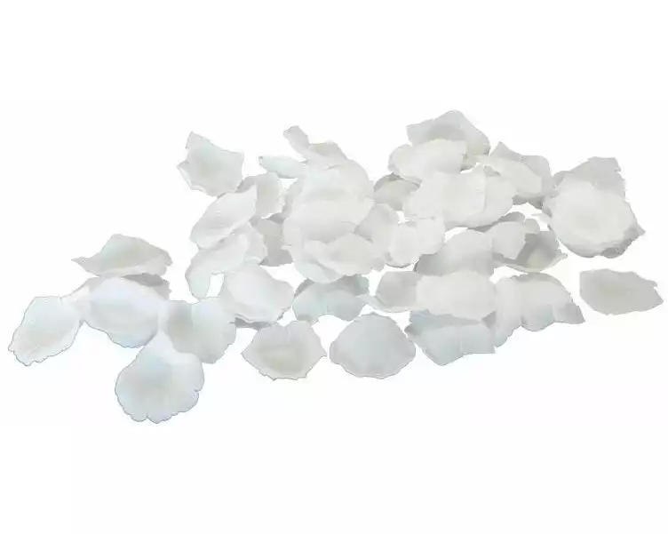 Dekomat AG Kunstblume Rosenblütenblätter 60 Stück, Weiss
