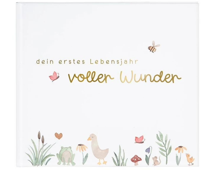 Goldbuch Babytagebuch voller Wunder – Wiese 100 illustrierte Seiten