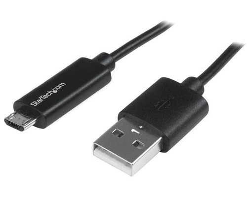 StarTech.com 1m 3 ft Micro-USB Cable with LED Charging Light