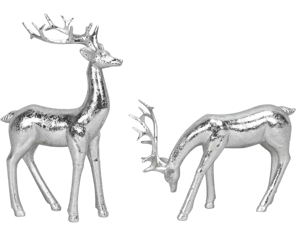 COCON Aufsteller Hirsch 2 Stück, Silber