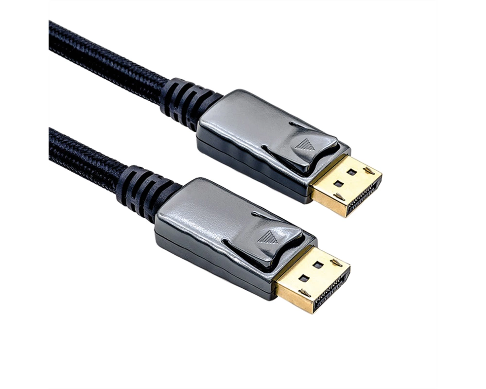 ROLINE DisplayPort Kabel, DP-DP, v1.2, ST - ST, schwarz-metallic, 3 m