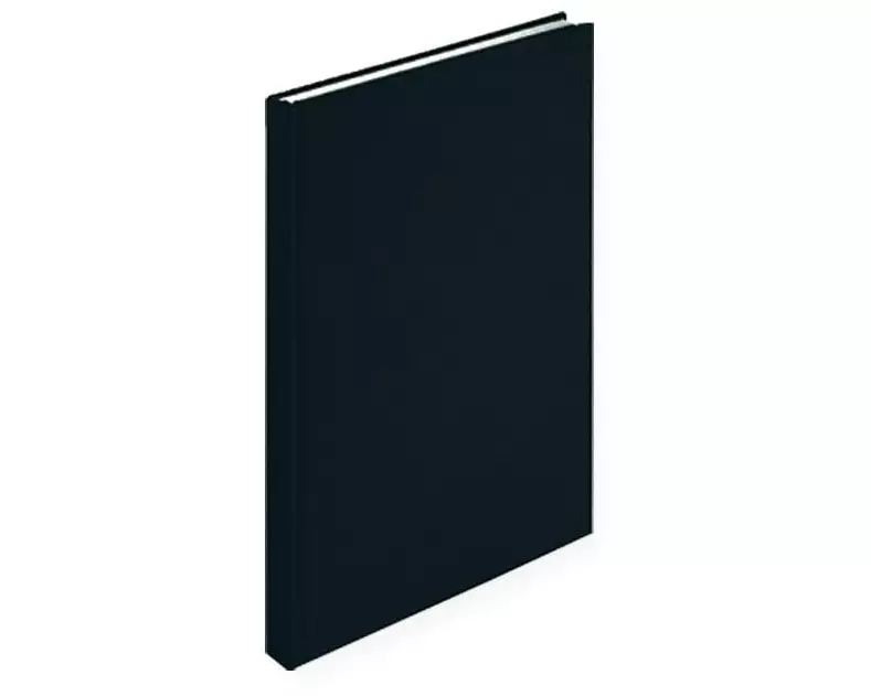 Büromaterial Notizbuch A5, Blanko, Schwarz