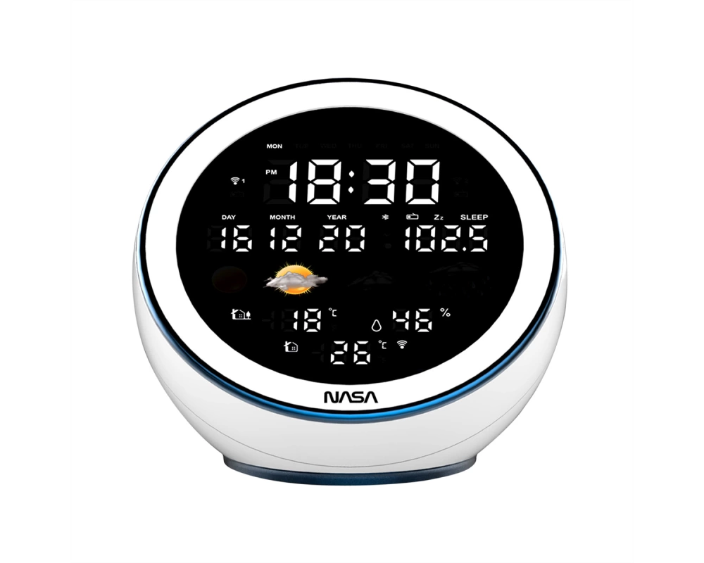 Nasa Wetterstation WSP1500, weiss, Bluetooth Speaker