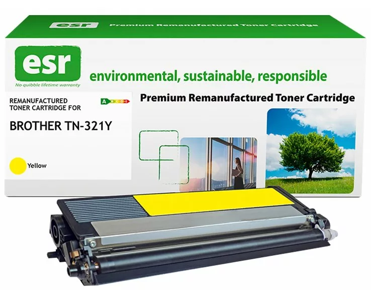 ESR Toner cartridge compatible with Brother TN-321Y yellow remanufactured 1.500 pages