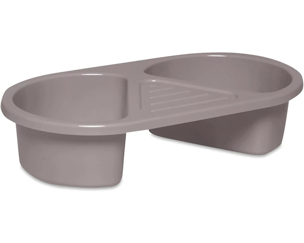 ZEWI bébé-jou Kinder-Waschbecken Chalk Brown, 2-teilig