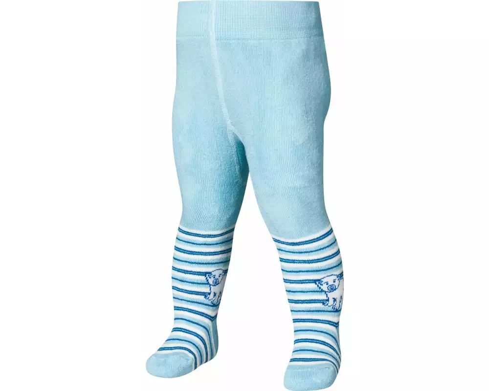 Playshoes Thermo-Strumpfhosen Eisbär Gr. 74/80 Hellblau