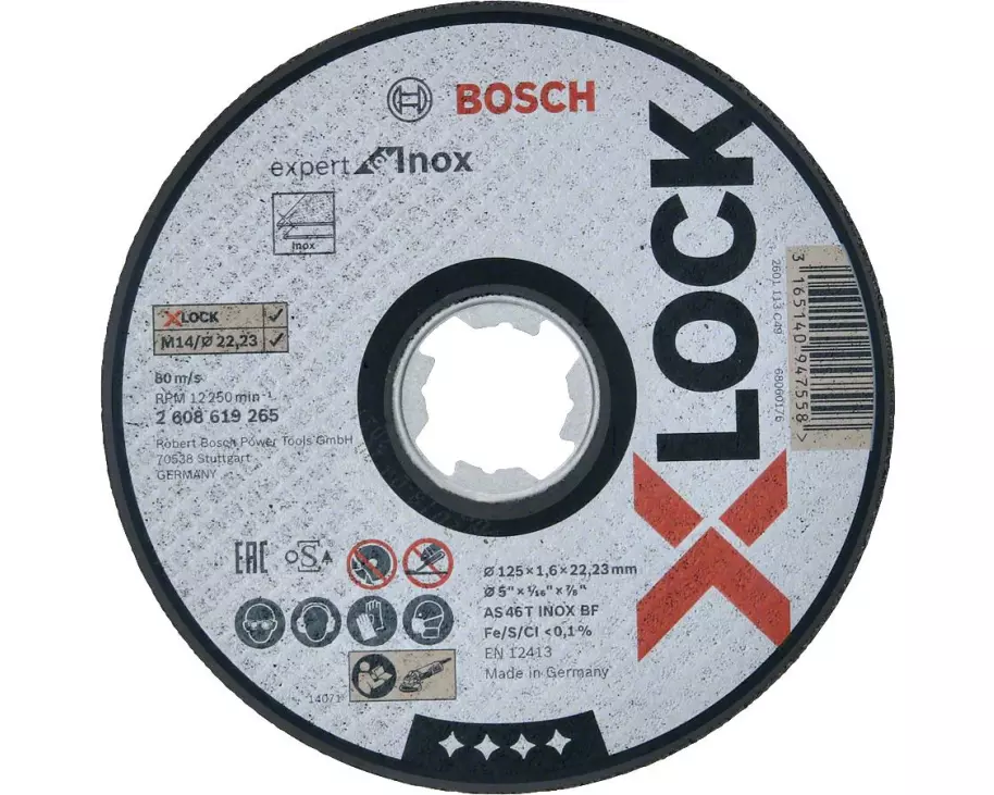 Bosch Professional Trennscheibe gerade X-LOCK Expert for Inox 125 x 1.6
