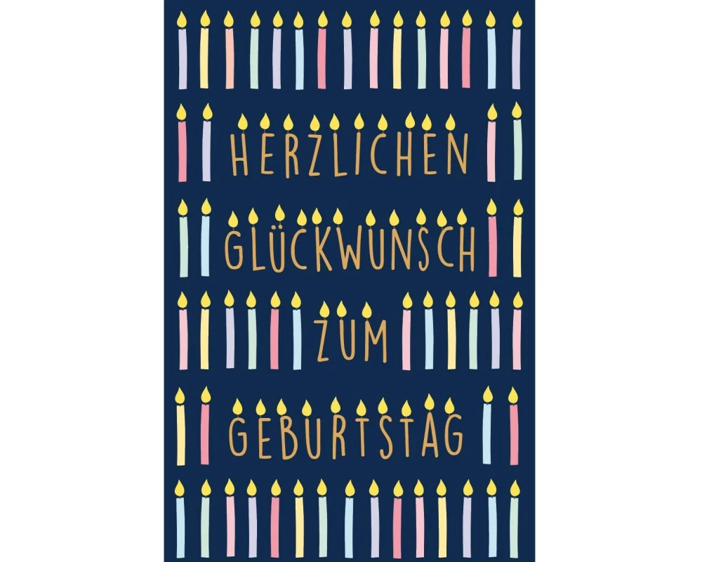 ABC Glückwunschkarte Geburtstag 12.5 x 17.6 cm