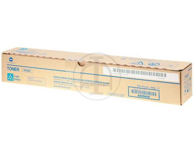 KONICA MINOLTA Toner cyan TN328C BizHub C250/300/360i 26'000 S.
