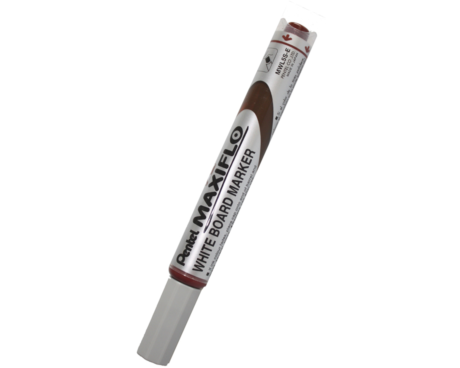 PENTEL Whiteboard Marker MAXIFLO 4mm MWL5S-E braun