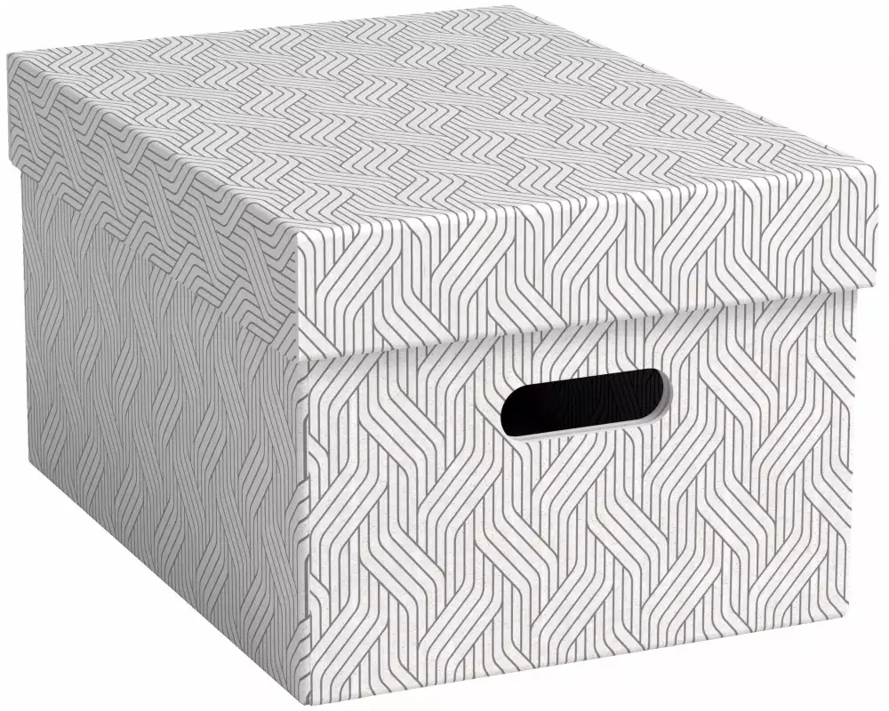 VON Archivschachtel Medium 15 l, 3 Stück, Weiss