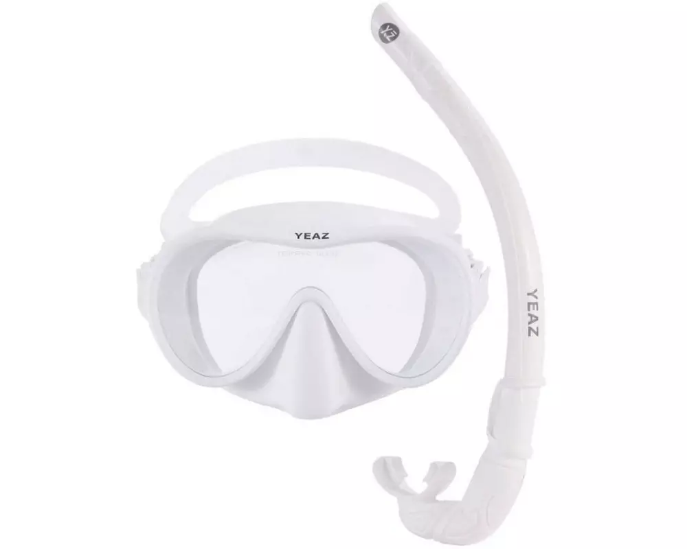 YEAZ Ocean Vibes Snorkel & Mask Weiss