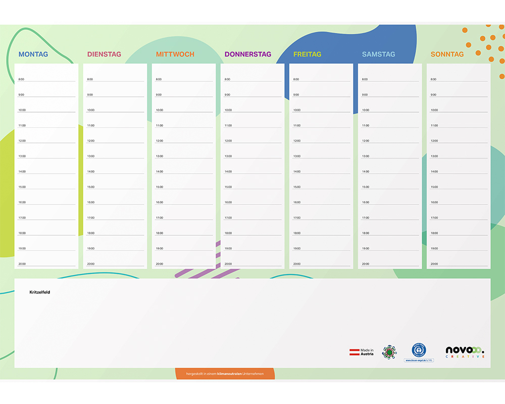 NOVOOO Schreibunterlage 37.5x52.5cm 535149000 Kids, recycling 30 Blatt