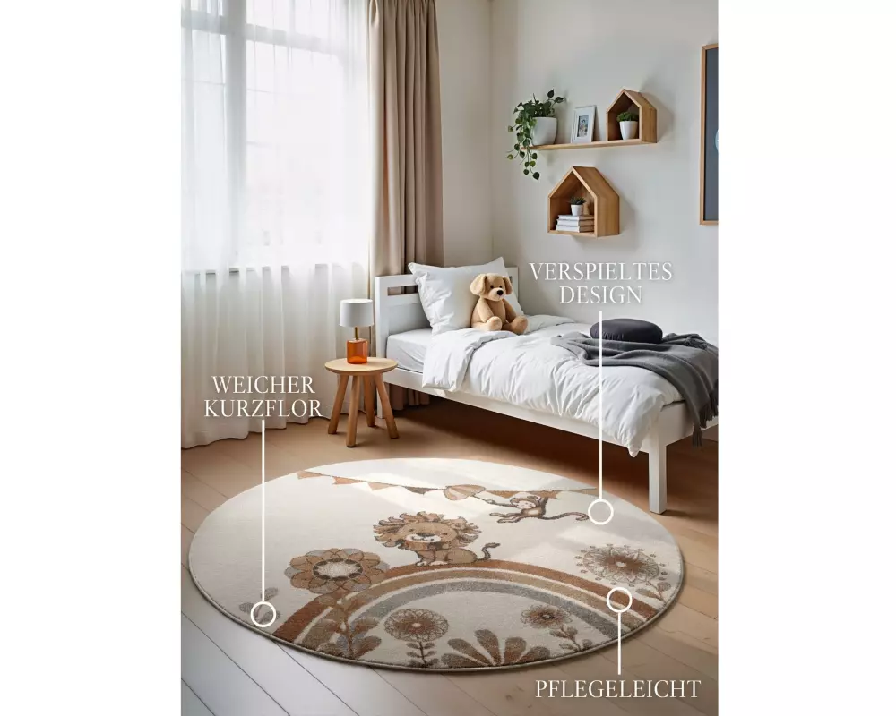 Villeroy & Boch Dekoteppich Roar like a Lion Creme
