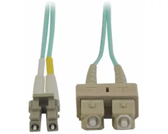 EATON TRIPPLITE 10Gb, Duplex Multimode, 50/125, OM3, LSZH, Fiber Patch Cable, LC/SC - Aqua, 2M 6ft.