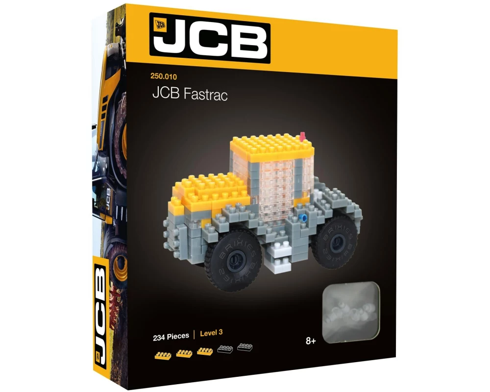 BRIXIES Bausteinmodell JCB Fastrac aus 234 Bausteinen