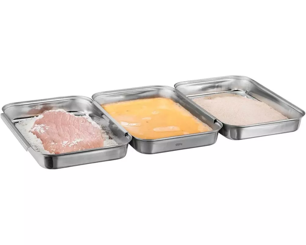 GEFU Panierset Pando 3-teilig, Silber