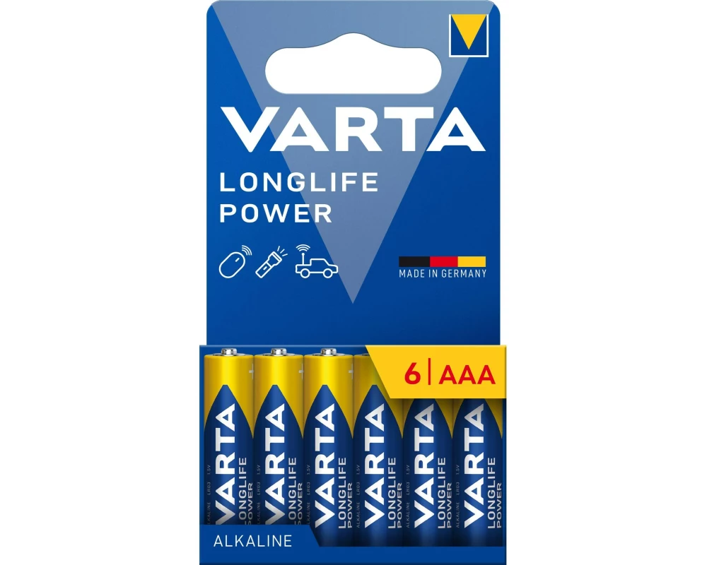 Varta Batterie Longlife Power AAA , 6 Stück