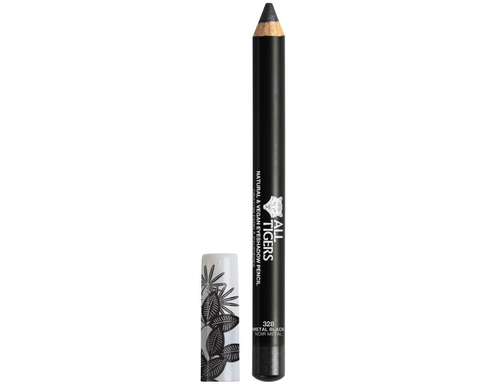 all tigers Natürlicher & veganer Lidschatten 328 Metallic Schwarz