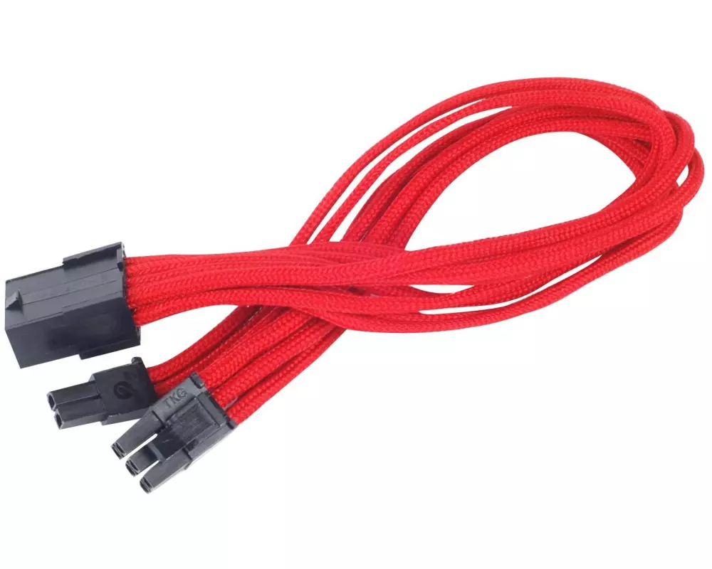 SilverStone Stromverlängerungskabel 8Pin - 6+2Pin PCIe Rot