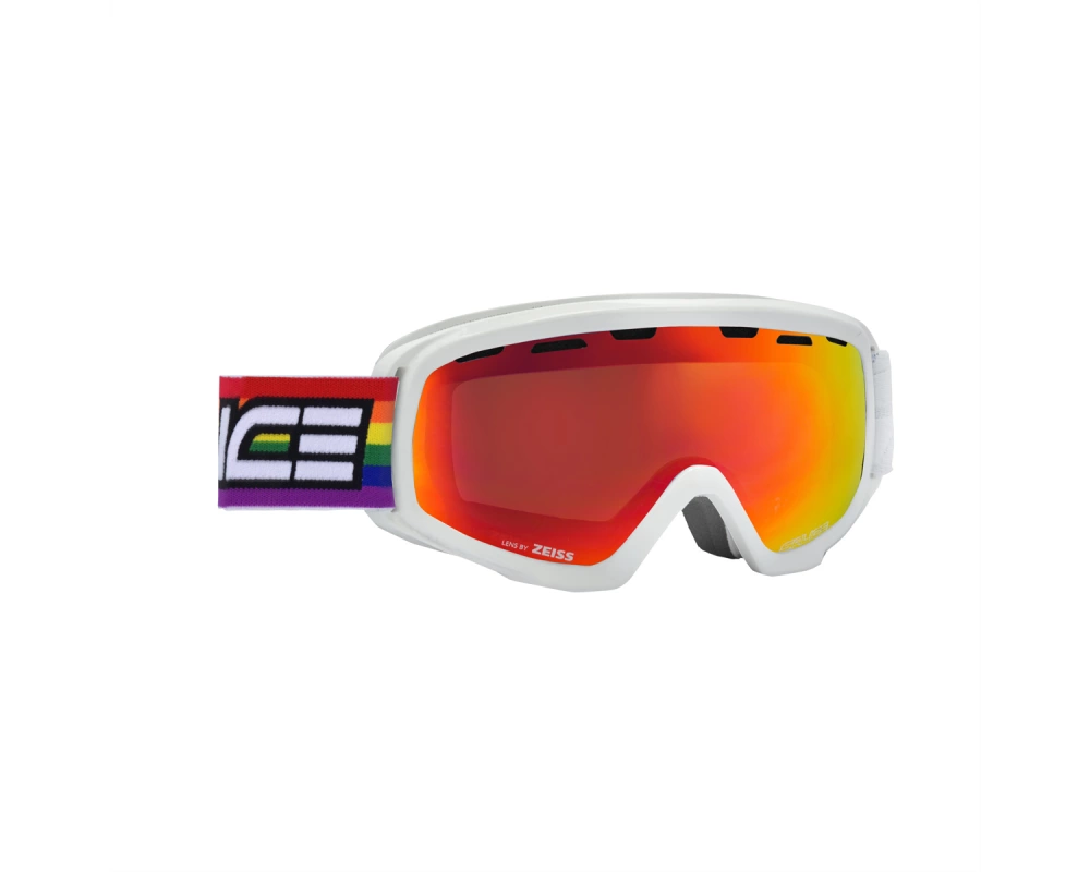 Salice Occhiali Junior Skibrille, White-Red / Dav RW Red