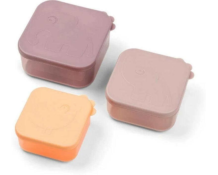 done by deer Snackbox 3er Set Deer Friends Rosa