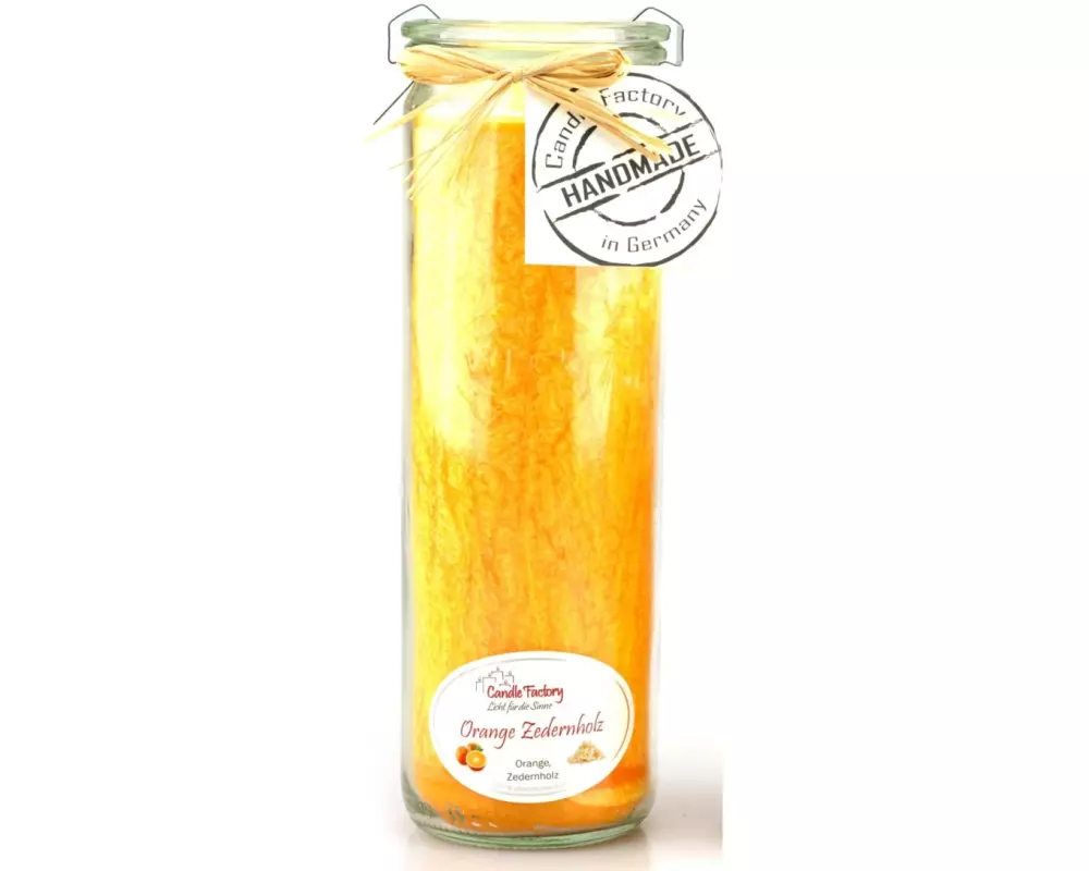 Candle Factory Orange und Zedernholz Big Jumbo