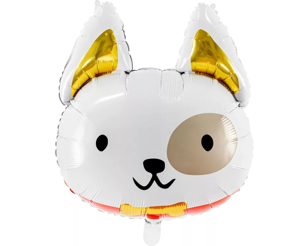 Partydeco Folienballon Gold/Weiss